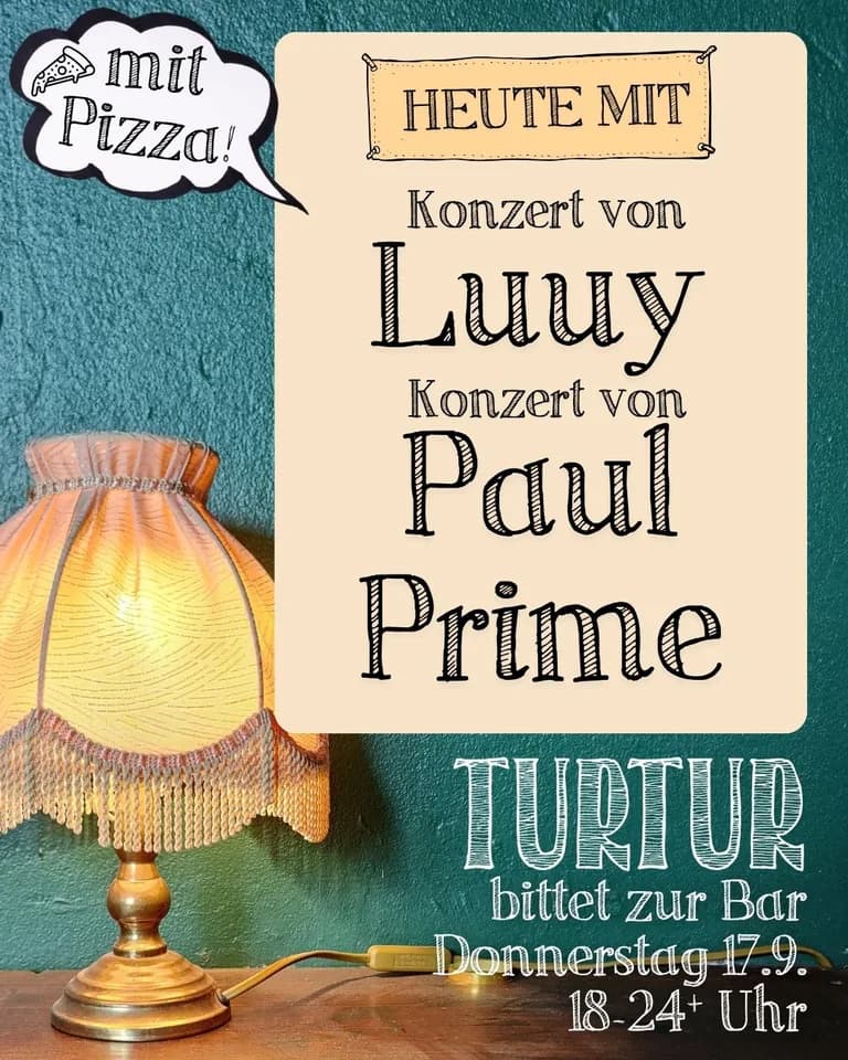 Turtur bittet zur Bar & Konzert Luuy